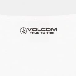 Volcom Sleeveless U-Neck Cotton Logo Tanks & Camisoles For Women White X One Size -Volcom Sales Shop org 8538