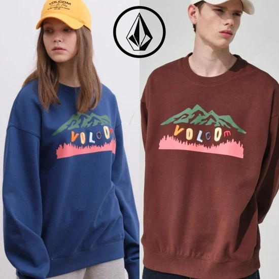 Volcom Unisex Street Style U-Neck Long Sleeves Cotton For Men Brown X Xl 3 Volcom Unisex Street Style U-Neck Long Sleeves Cotton For Men Brown X Xl