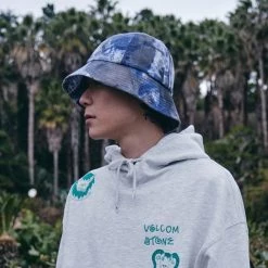 Volcom Unisex Street Style Bucket Hats Wide-brimmed Hats For Men Khaki X S -Volcom Sales Shop org 860