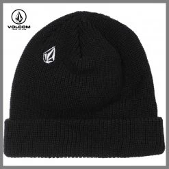 Volcom Knit Hats For Men Black X One Size