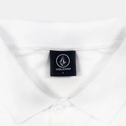 Volcom Unisex Cotton Short Sleeves Logo Polos For Men White X L -Volcom Sales Shop org 8703
