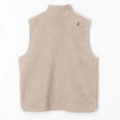 Volcom Unisex Cotton Logo Vests & Gillets For Men Beige X Xl -Volcom Sales Shop org 8734