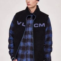 Volcom Unisex Cotton Logo Vests & Gillets For Men Beige X Xl -Volcom Sales Shop org 8736