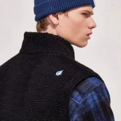 Volcom Unisex Cotton Logo Vests & Gillets For Men Beige X Xl -Volcom Sales Shop org 8737