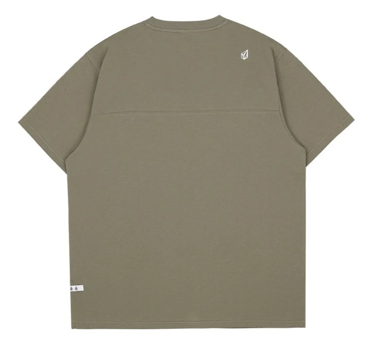 Volcom Unisex Street Style Cotton Short Sleeves Logo T-Shirts For Men Khaki X S 10 Volcom Unisex Street Style Cotton Short Sleeves Logo T-Shirts For Men Khaki X S - Image 8