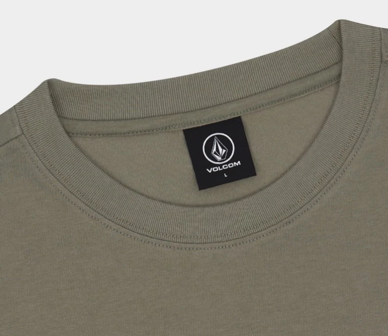 Volcom Unisex Street Style Cotton Short Sleeves Logo T-Shirts For Men Khaki X S 11 Volcom Unisex Street Style Cotton Short Sleeves Logo T-Shirts For Men Khaki X S - Image 9