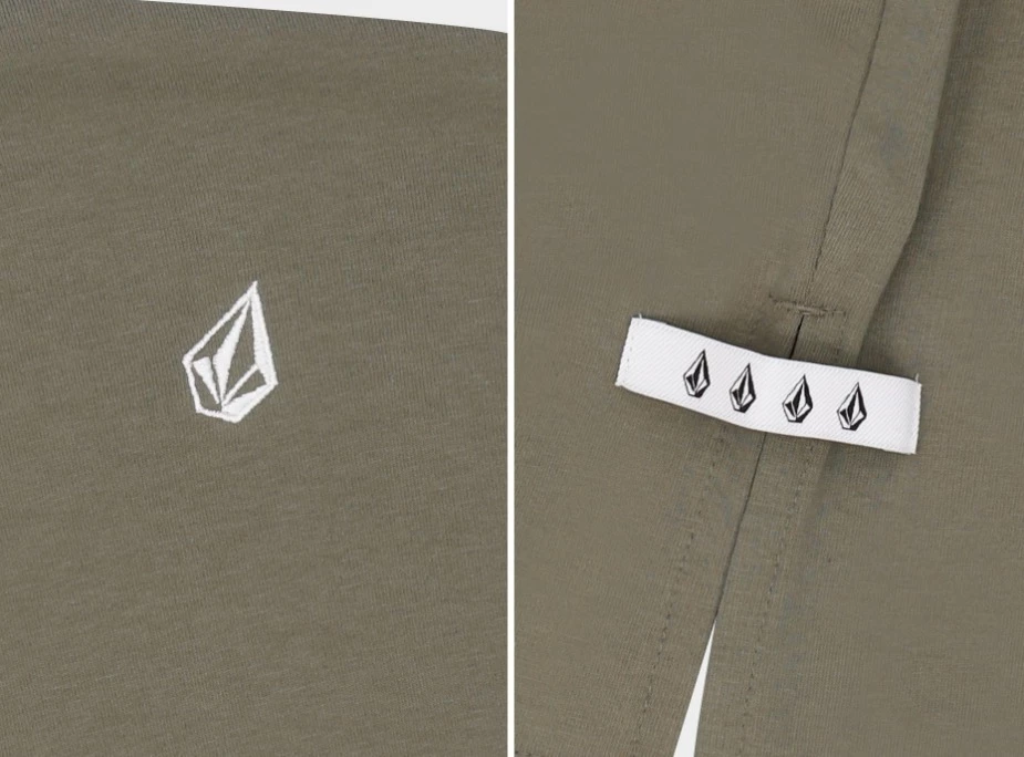 Volcom Unisex Street Style Cotton Short Sleeves Logo T-Shirts For Men Khaki X S 13 Volcom Unisex Street Style Cotton Short Sleeves Logo T-Shirts For Men Khaki X S - Image 11