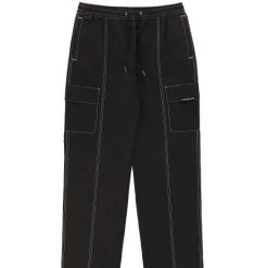 Volcom 2022 SS Unisex Street Style Cotton Logo Bottoms For Men Black X S -Volcom Sales Shop org 8831