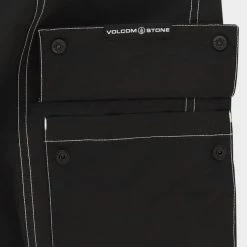 Volcom 2022 SS Unisex Street Style Cotton Logo Bottoms For Men Black X S -Volcom Sales Shop org 8835
