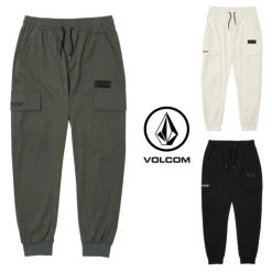 Volcom Unisex Street Style Logo Joggers & Sweatpants For Men White X L
