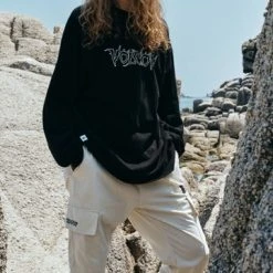 Volcom Unisex Street Style Logo Joggers & Sweatpants For Men White X L -Volcom Sales Shop org 8847