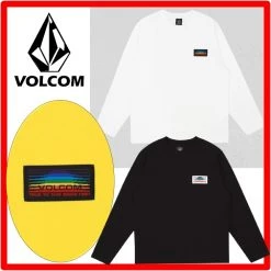 Volcom Unisex Street Style Logo T-Shirts For Men Black X L