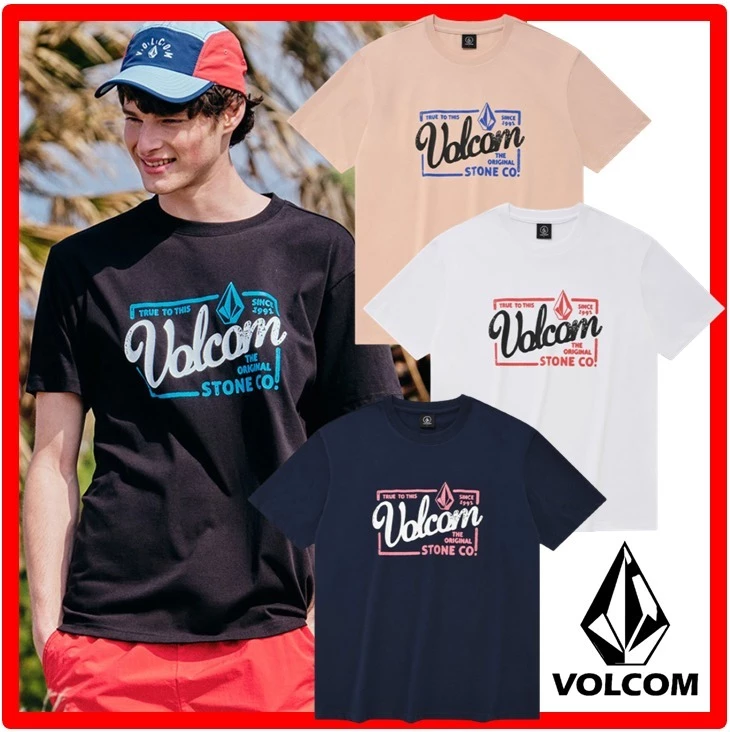 Volcom Unisex Street Style Short Sleeves Logo T-Shirts For Women Black X M 3 Volcom Unisex Street Style Short Sleeves Logo T-Shirts For Women Black X M