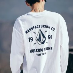 Volcom Unisex U-Neck Long Sleeves Cotton Long Sleeve T-shirt Logo For Men White X M 24 Volcom Unisex U-Neck Long Sleeves Cotton Long Sleeve T-shirt Logo For Men White X M -Volcom Sales Shop org 8926