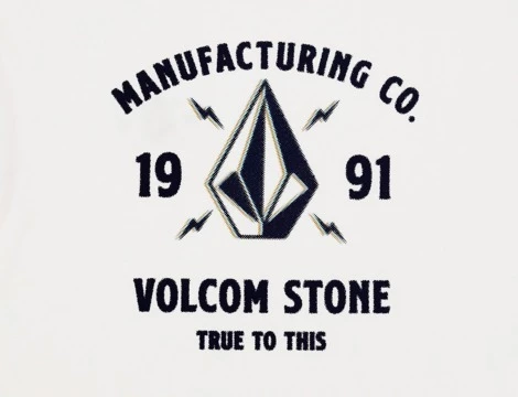 Volcom Unisex U-Neck Long Sleeves Cotton Long Sleeve T-shirt Logo For Men White X M 10 Volcom Unisex U-Neck Long Sleeves Cotton Long Sleeve T-shirt Logo For Men White X M - Image 8