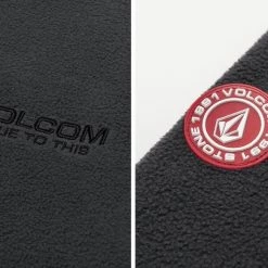 Volcom Unisex Street Style Long Sleeves Logo Sweatshirts For Men Black X S -Volcom Sales Shop org 8949