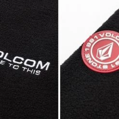 Volcom Unisex Street Style Long Sleeves Logo Sweatshirts For Men Black X S -Volcom Sales Shop org 8954