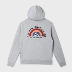 Volcom Unisex Long Sleeves Cotton Logo Hoodies For Men Navy X Xl -Volcom Sales Shop org 8991