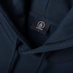 Volcom Unisex Long Sleeves Cotton Logo Hoodies For Men Navy X Xl -Volcom Sales Shop org 8998