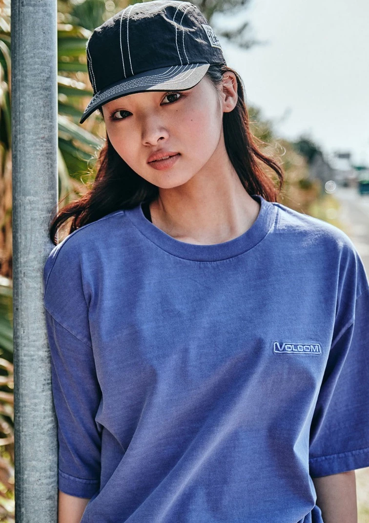 Volcom Unisex Street Style Cotton Short Sleeves Logo T-Shirts For Men Purple X M 5 Volcom Unisex Street Style Cotton Short Sleeves Logo T-Shirts For Men Purple X M - Image 3