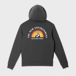 Volcom Unisex Long Sleeves Cotton Logo Hoodies For Men Navy X Xl -Volcom Sales Shop org 9003