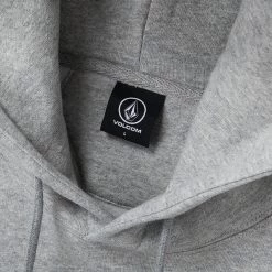 Volcom Unisex Street Style Long Sleeves Cotton Oversized Logo For Men Charcoal X Xl -Volcom Sales Shop org 9044