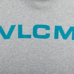 Volcom Unisex Street Style Long Sleeves Cotton Oversized Logo For Men Charcoal X Xl -Volcom Sales Shop org 9045