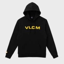 Volcom Unisex Street Style Long Sleeves Cotton Oversized Logo For Men Charcoal X Xl -Volcom Sales Shop org 9055