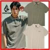 Volcom Unisex Street Style Cotton Logo Polos For Men L.beige X L -Volcom Sales Shop org 9066