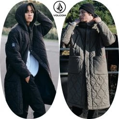 Volcom 2021-22FW Short Unisex Street Style Cotton Logo Jackets For Men Black X Xl