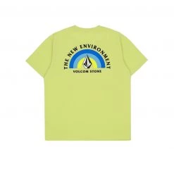 Volcom 2022 SS Unisex Logo T-Shirts For Men Lime X M -Volcom Sales Shop org 9168