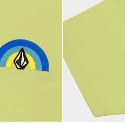 Volcom 2022 SS Unisex Logo T-Shirts For Men Lime X M -Volcom Sales Shop org 9170