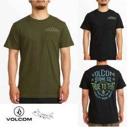 Volcom 2022 SS Unisex Logo T-Shirts For Men Khaki X L