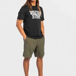 Volcom 2022 SS Plain Logo Shorts For Men Black X 34 -Volcom Sales Shop org 9200