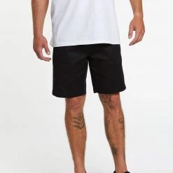 Volcom 2022 SS Plain Logo Shorts For Men Black X 34 -Volcom Sales Shop org 9213