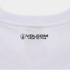 Volcom 2022 SS Unisex Logo T-Shirts For Men White X S -Volcom Sales Shop org 9229