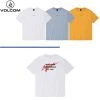 Volcom 2022 SS Unisex Logo T-Shirts For Men L.blue X S -Volcom Sales Shop org 923
