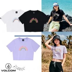 Volcom 2022 SS Logo T-Shirts For Women Black X Xs
