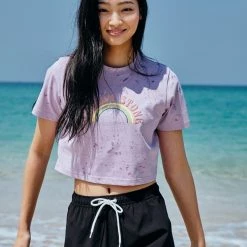 Volcom 2022 SS Logo T-Shirts For Women Black X Xs -Volcom Sales Shop org 9247