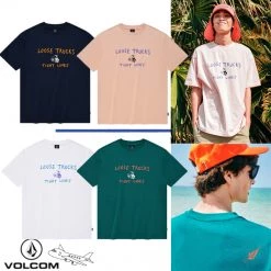 Volcom 2022 SS Unisex Logo T-Shirts For Men Navy X Xl