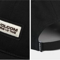 Volcom 2022 SS Unisex Caps For Men Black X One Size -Volcom Sales Shop org 9284