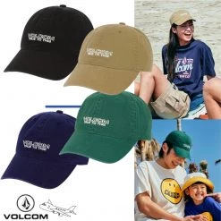 Volcom 2022 SS Unisex Caps For Men Beige X One Size