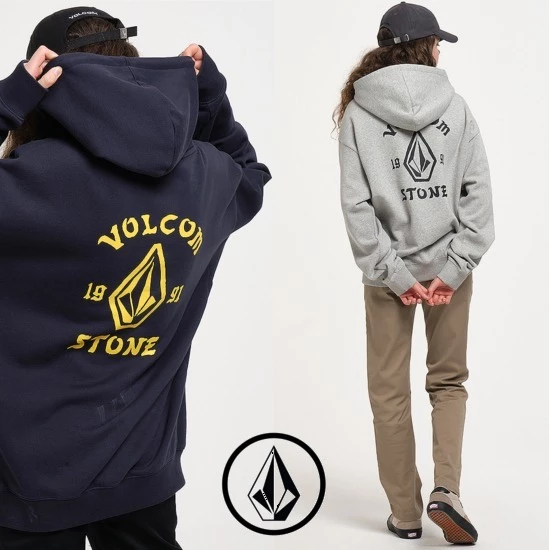 Volcom Unisex Street Style Long Sleeves Cotton Logos On The Sleeves For Men Black X L 3 Volcom Unisex Street Style Long Sleeves Cotton Logos On The Sleeves For Men Black X L