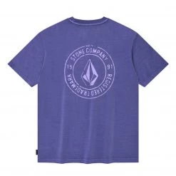 Volcom Unisex Street Style Cotton Short Sleeves Logo T-Shirts For Men Purple X M -Volcom Sales Shop org 94